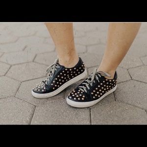 Studded sneakers. NEW